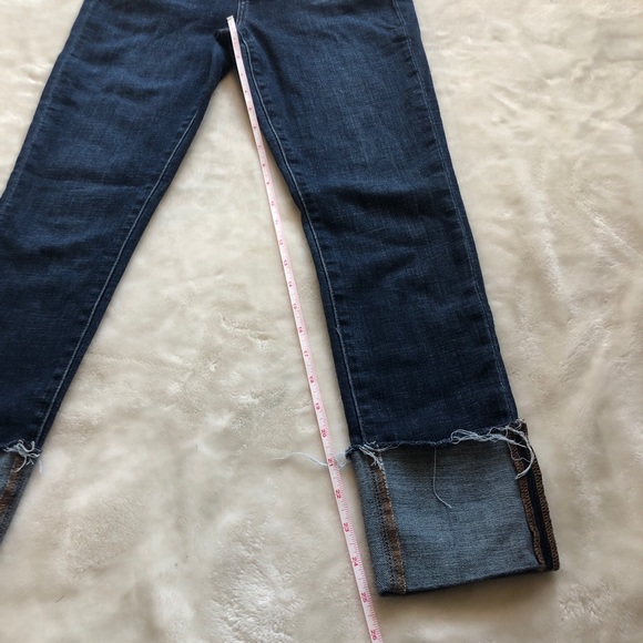 Joe’s Jeans Cuffed Straight Leg Cropped Dark Jean - Picture 6 of 10